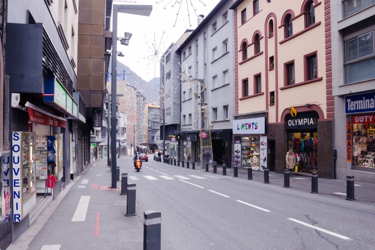 L'avinguda Meritxell.